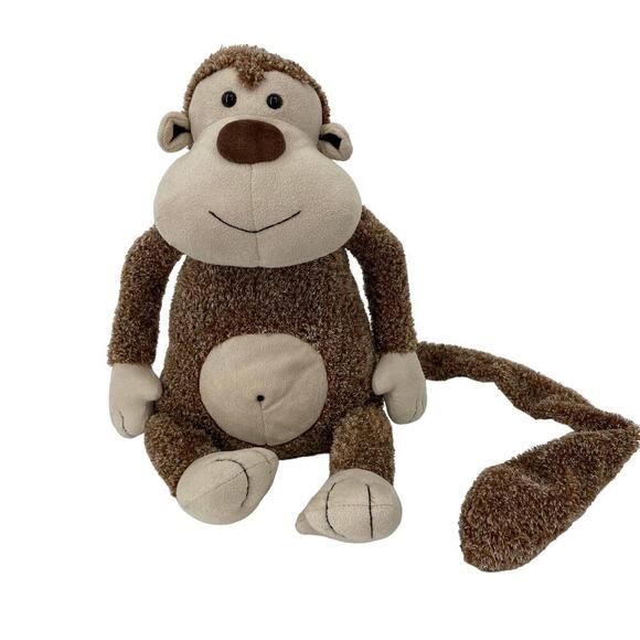 Jellycat Tum Tum Monkey Plush Brown 13 Inch Chimp Long Tail Stuffed Beans - Picture 1 of 10
